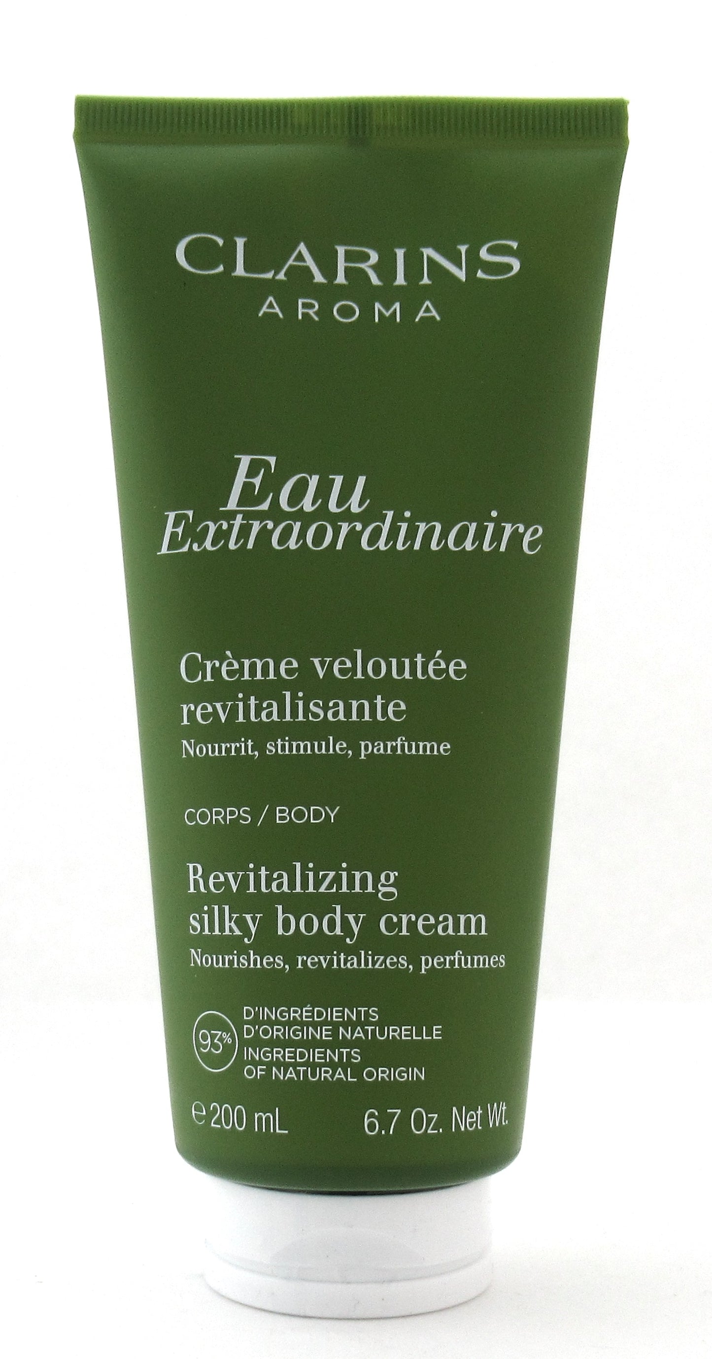 Clarins Eau Extraordinaire Revitalizing Silky Body Cream 6.7 oz. New Sealed Tube