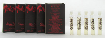Minotaure by Paloma Picasso 2.5 ml. EDT Splash Sample Vials Lot of 5 Lower Fragrance Level