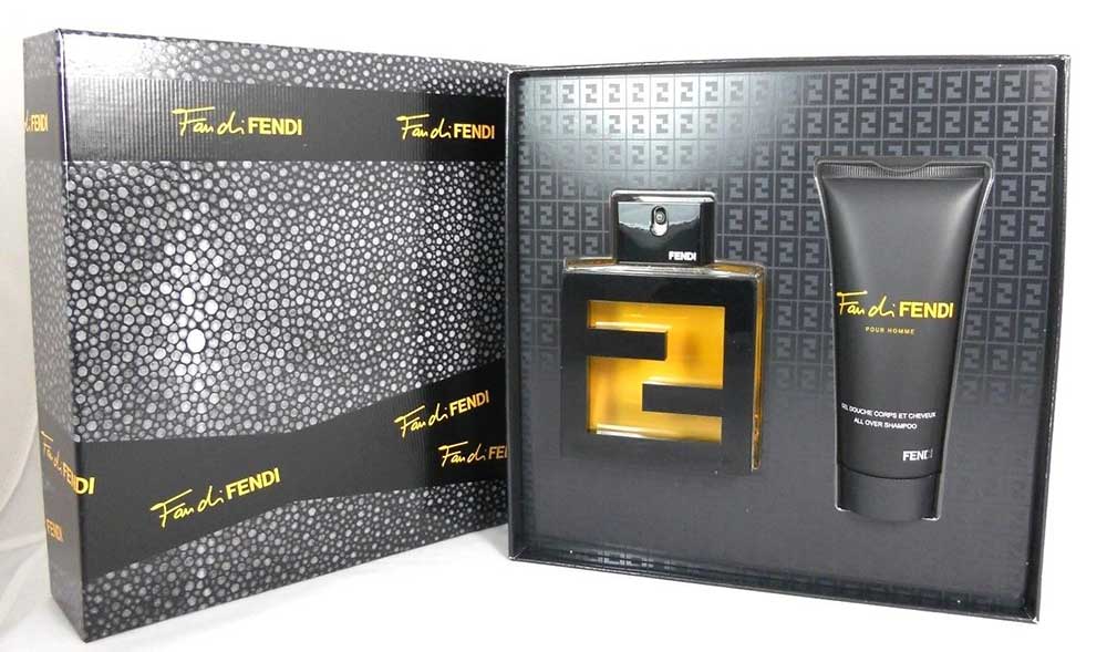 Fendi Fan Di Fendi Pour Homme EDT Spray 3.3oz+ All Over Shampoo 3.3oz