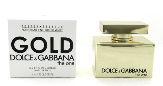 Dolce & Gabbana The One GOLD 2.5 oz./ 75 ml. Eau de Parfum Intense Spray for Women New Tester w/Cap