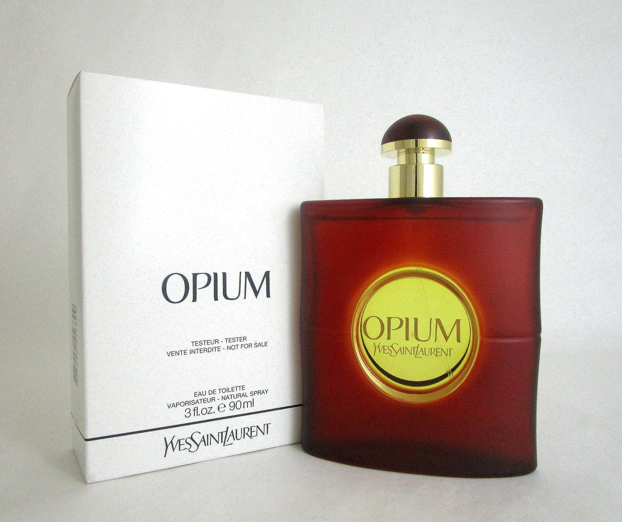 Opium by Yves Saint Laurent Eau De Toilette Spray for Women 3.0 oz. Tester.