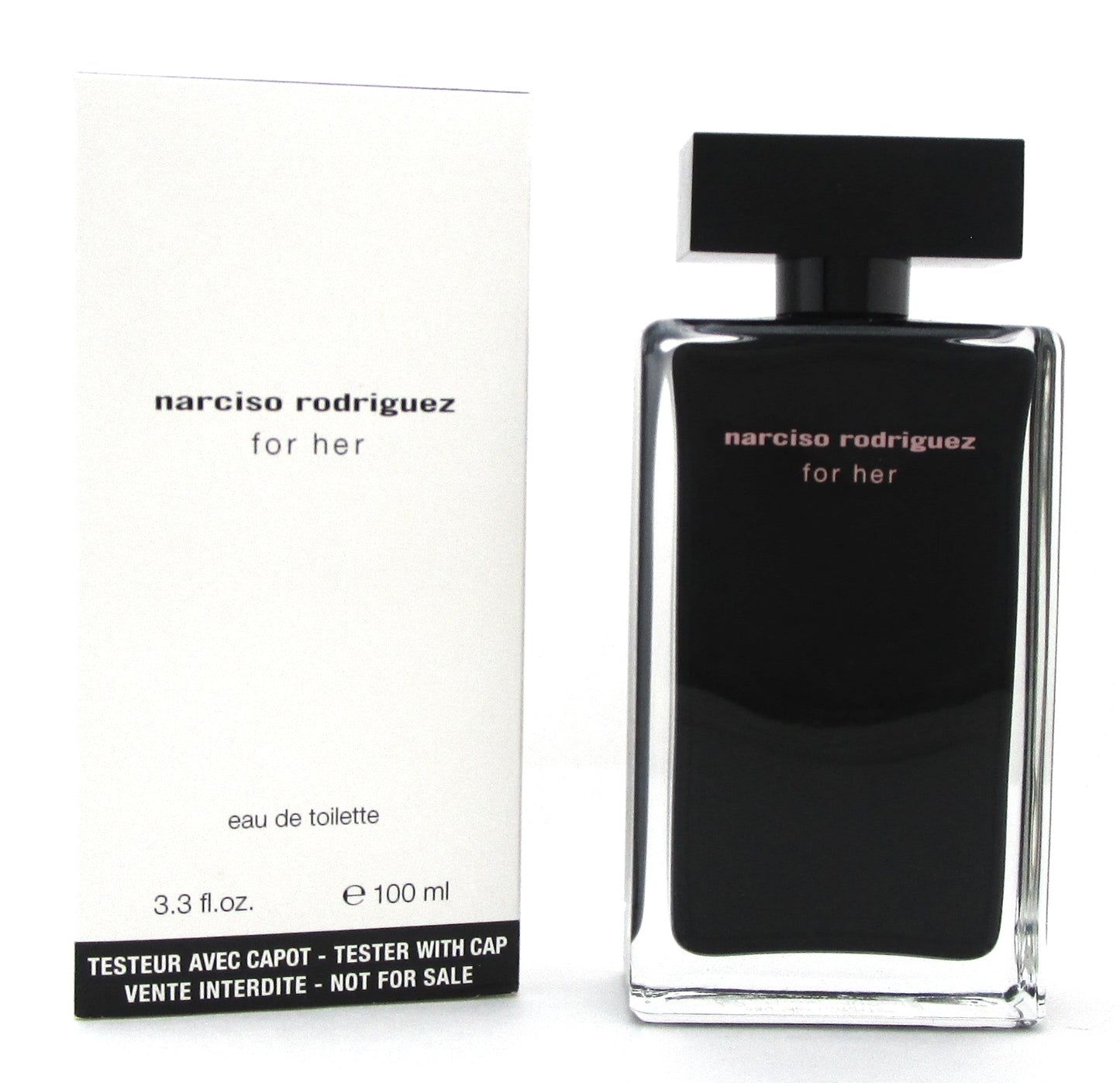Narciso Rodriguez for Her 3.3 oz. Eau de Toilette Spray. New Tester w/Cap