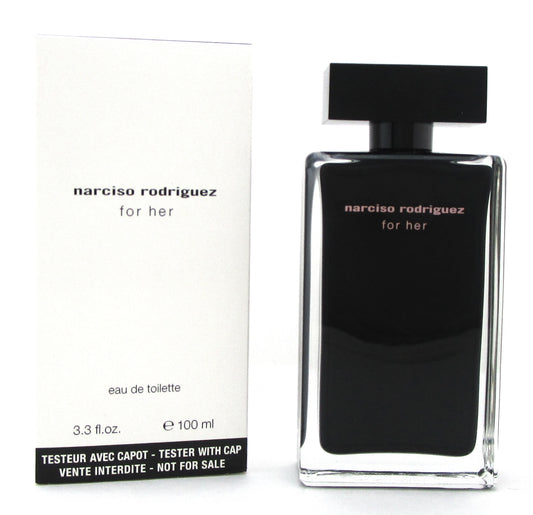 Narciso Rodriguez for Her 3.3 oz. Eau de Toilette Spray. New Tester w/Cap