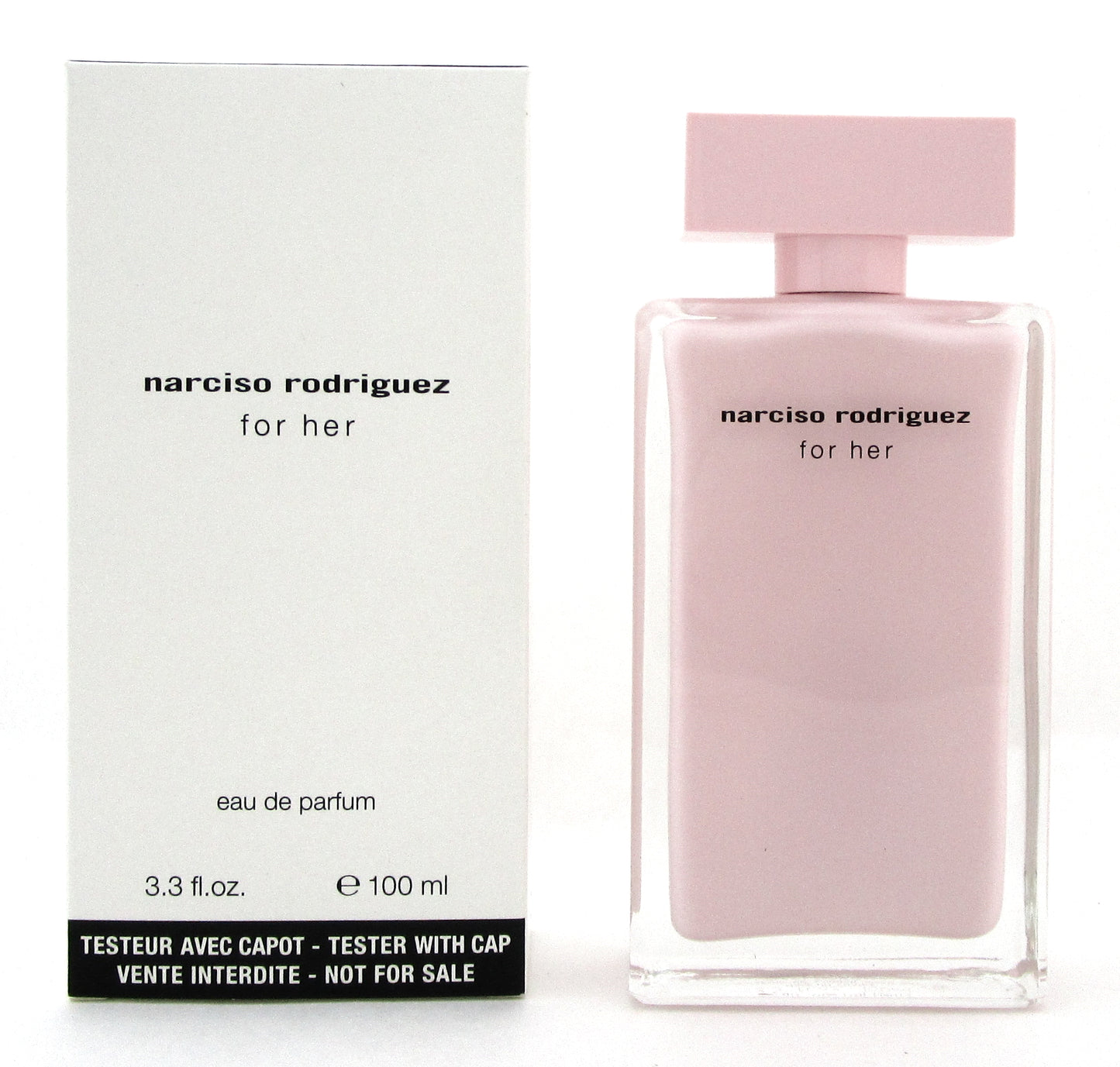 Narciso Rodriguez for Her 3.3 oz./100 ml. Eau de Perfum Spray. New Tester w/Cap