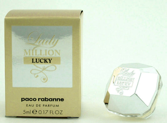 Lady Million LUCKY Perfume by Paco Rabanne Eau De Parfum SPLASH for Women 5 ml./ 0.17 oz. MINI