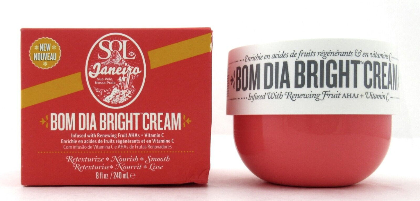 Sol De Janeiro Bom Dia Bright Cream 8 oz./ 240 ml. New Damaged Box
