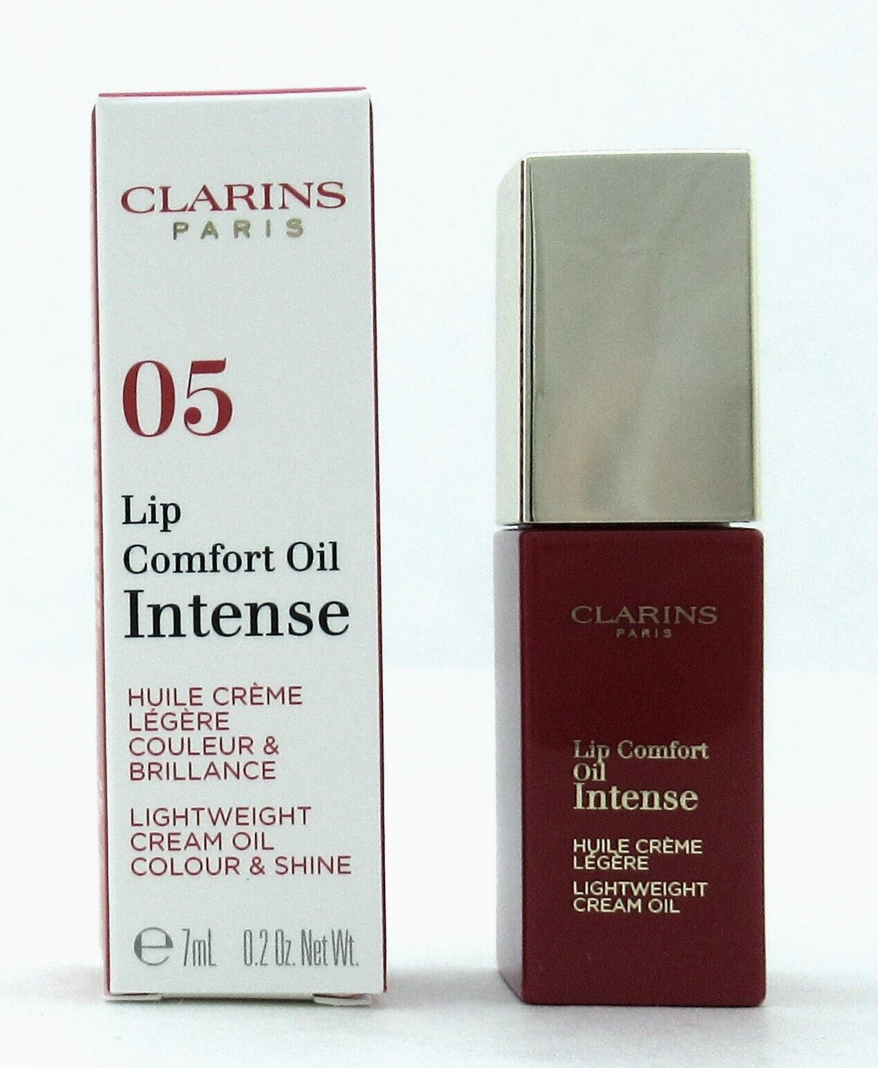 Clarins Lip Comfort Oil Intense 05 Intense Pink 7 ml./ 0.2 oz. New
