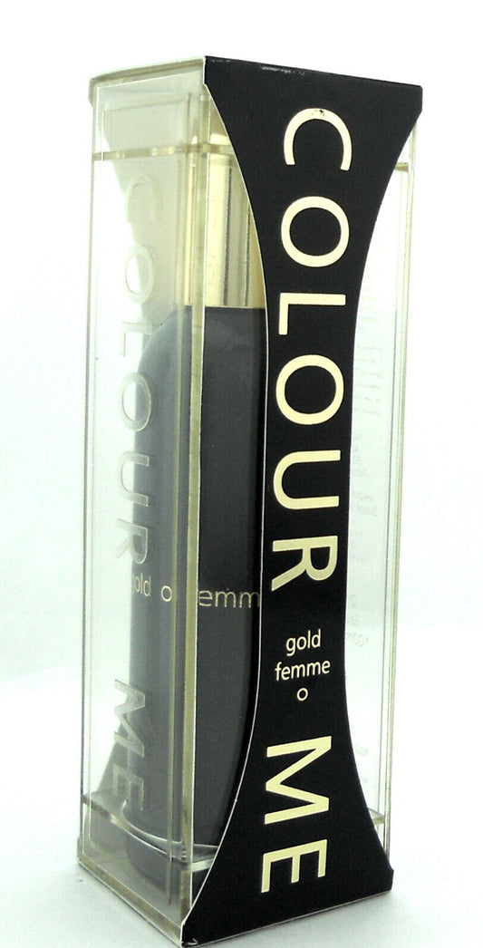 Colour Me GOLD Femme by Milton-Lloyd 3.4 oz. Eau de Parfum Spray for Women in Sealed Box