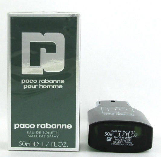 Paco Rabanne Pour Homme Cologne 1.7 oz Eau De Toilette Spray for Men 1.7 oz. NIB