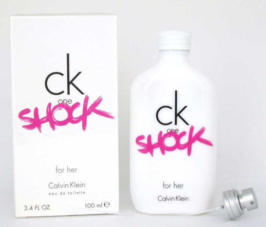 CK One Shock For Her by Calvin Klein  EDT Spray 3.4 oz. for Women NIB