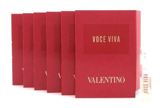 Valentino Voce Viva 1.2 ml. EDP Sample Spray for Women Lot of 6 Vials New in bag