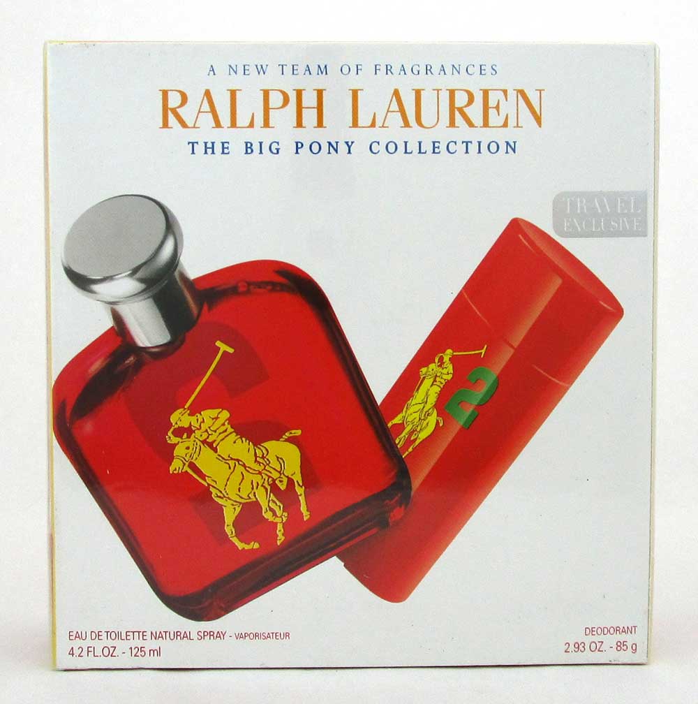 Polo The Big Pony #2 by Ralph Lauren Set Men:EDT Spr 4.2oz.+ Deo 85g.