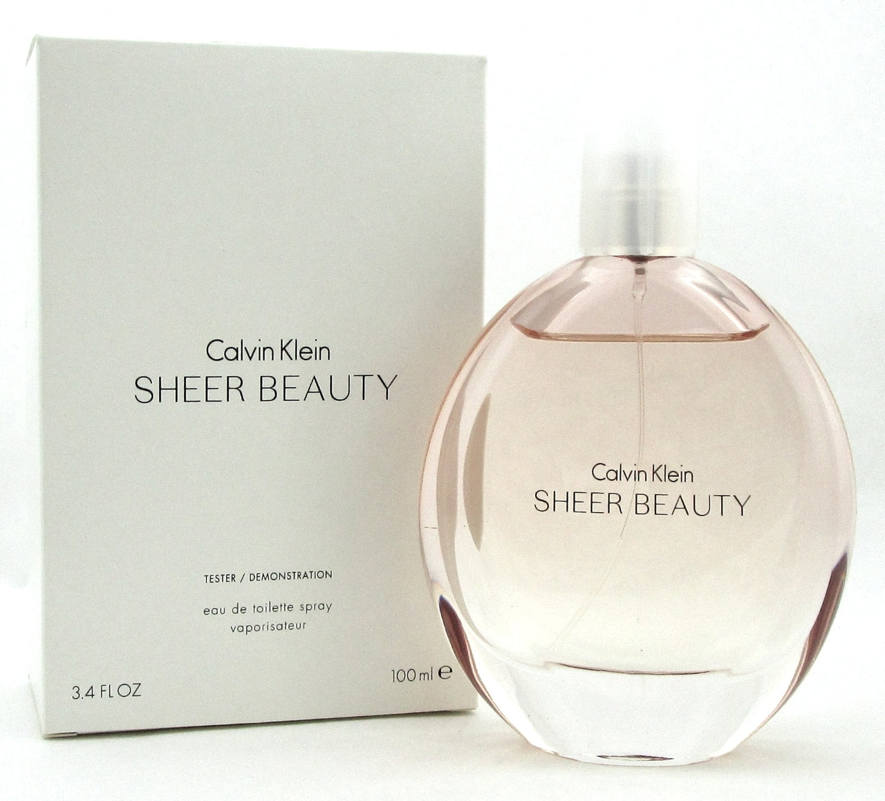 CK Sheer Beauty Perfume by Calvin Klein 3.4 oz. EDT Spray for Women. New Tester.