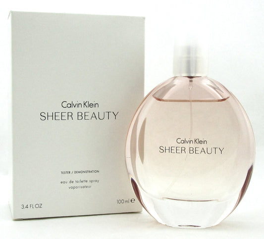 CK Sheer Beauty Perfume by Calvin Klein 3.4 oz. EDT Spray for Women. New Tester.