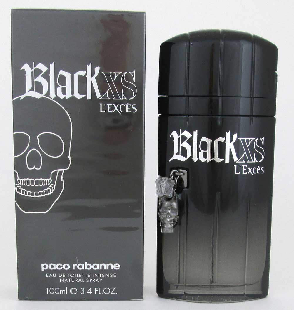 Black XS L'Exces by Paco Rabanne Eau De Toilette Intense Spray 3.4 oz.