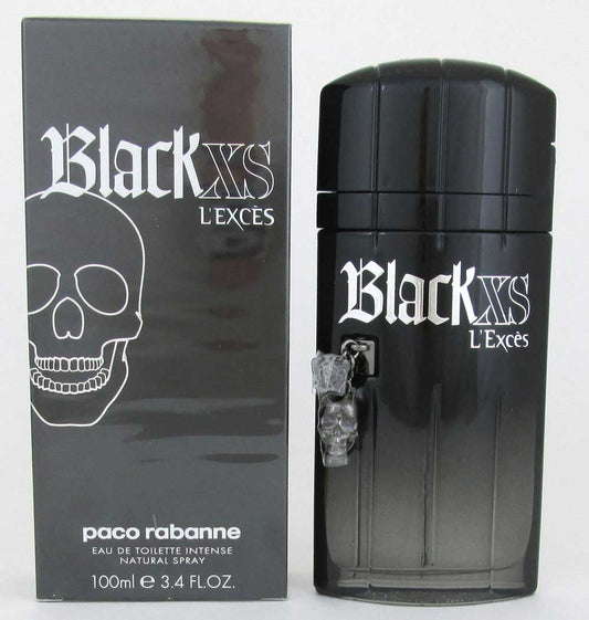 Black XS L'Exces by Paco Rabanne Eau De Toilette Intense Spray 3.4 oz.