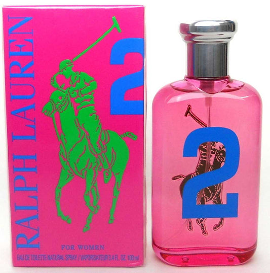 Polo BIG PONY 2 Pink Ralph Lauren 3.4 oz.EDT Spray. New in Sealed Box