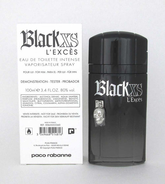 Black XS L'exces by Paco Rabanne Eau De Toilette Spray 3.4 oz.*Tester