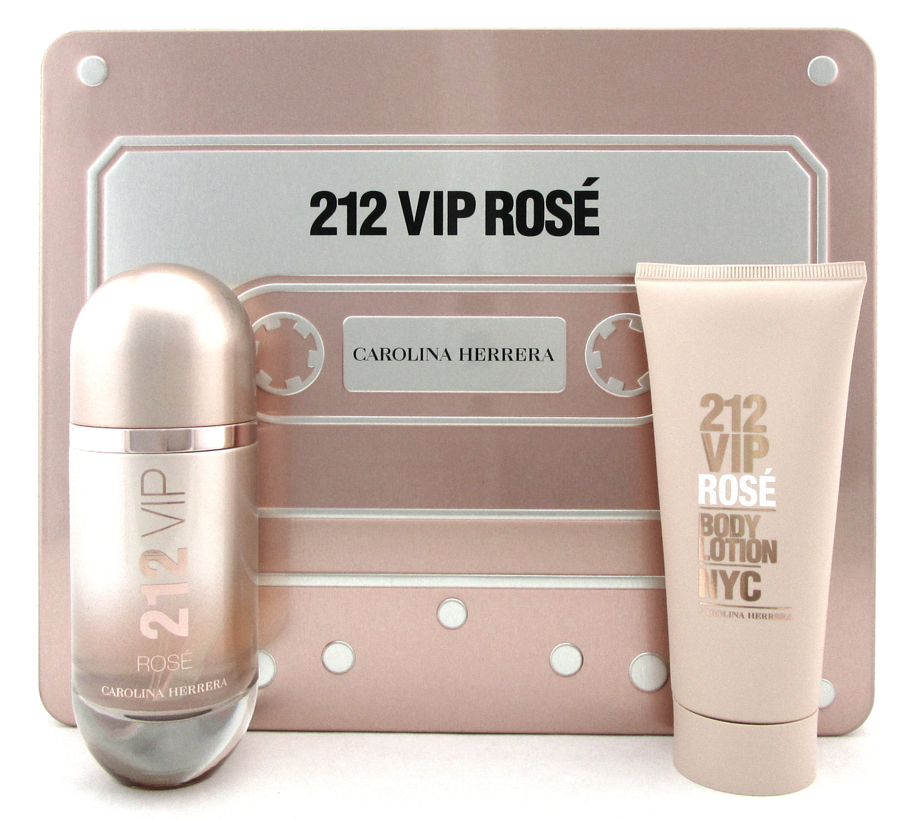 212 VIP ROSE by Carolina Herrera 2.7oz EDP Spray+3.4oz B/Lot. New  Women's SET