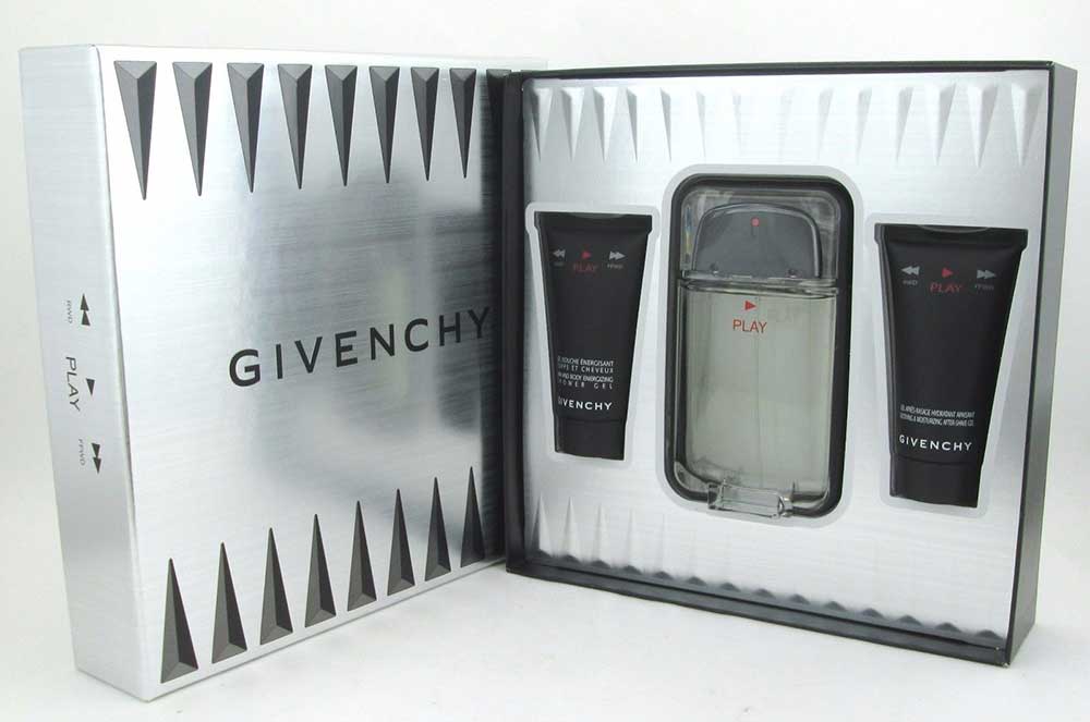 Play by Givenchy 3 Pc For Men Gift Set EDT 3.3 oz+A/S/Gel+Sh/Gel 1.7 oz