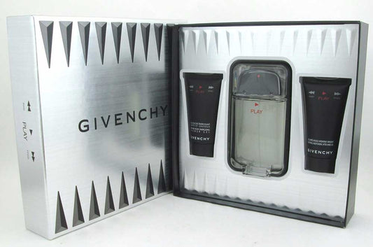 Play by Givenchy 3 Pc For Men Gift Set EDT 3.3 oz+A/S/Gel+Sh/Gel 1.7 oz