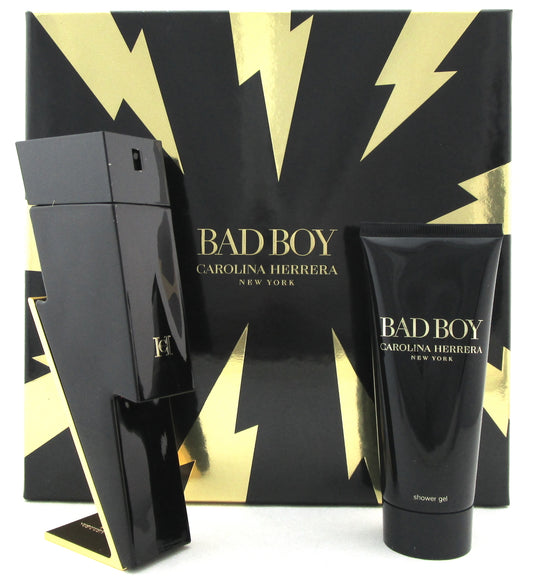Bad Boy by Carolina Herrera 3.4 oz. EDT Spray + 3.4 oz. Sh/Gel for Men. New SET