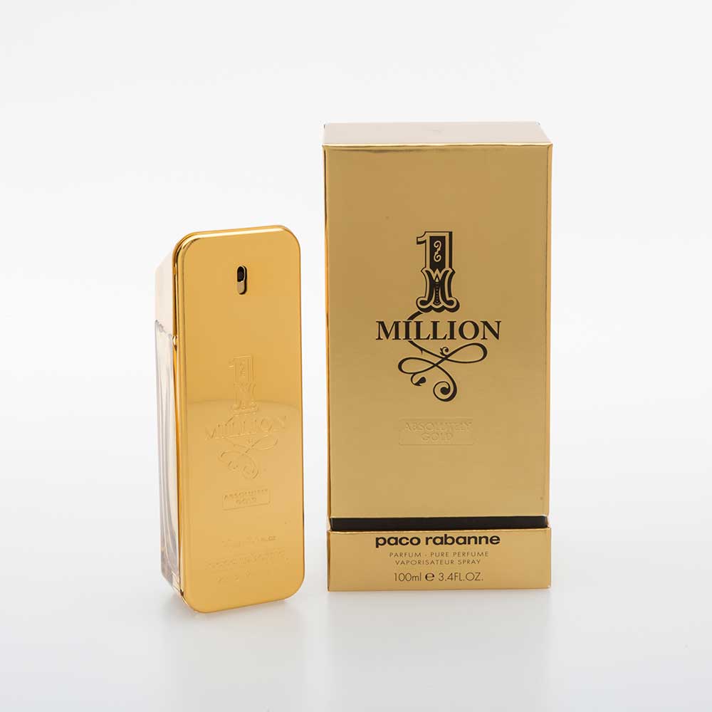 1 Million Absolutely Gold Paco Rabanne Pure Perfume 3.3 oz.Sealed Box