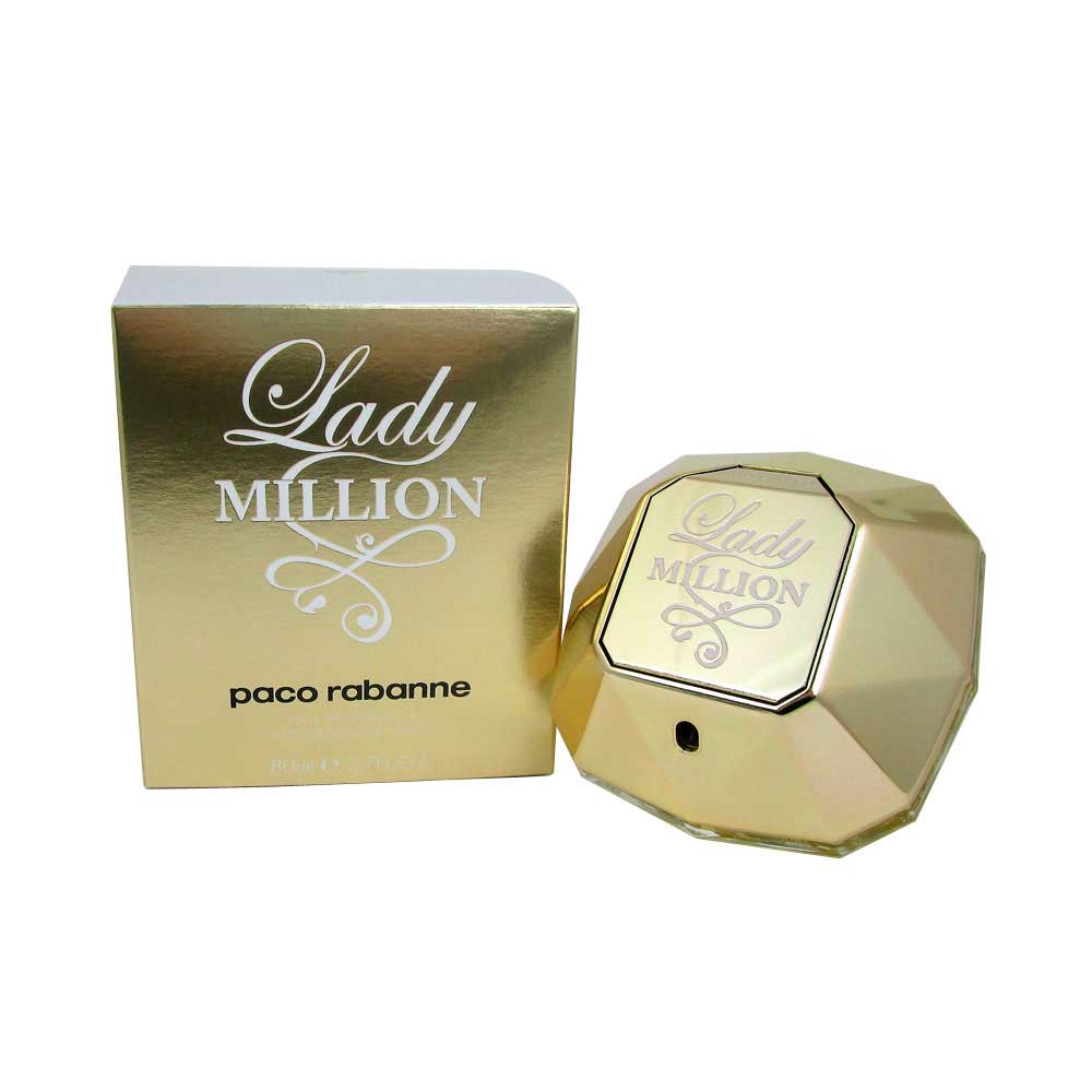Lady Million by Paco Rabanne Eau De Toilette Spray 2.7 oz. For Women