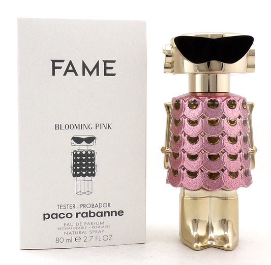 Paco Rabanne FAME BLOOMING PINK 2.7oz Eau de Parfum REFILLABLE Spray for Women. New Tester