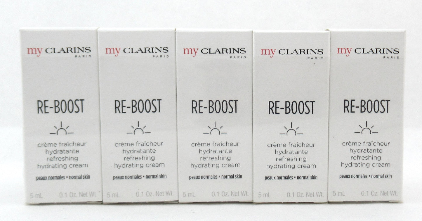 Clarins My Clarins Re-Boost Refreshing Hydrating Cream Sample 5 ml Lot of 10 New