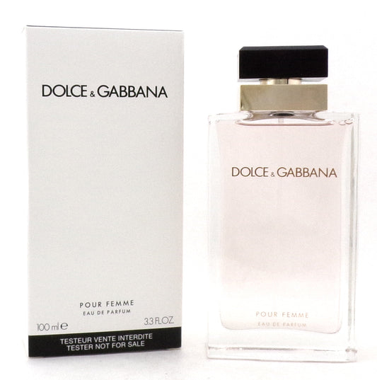 Dolce & Gabbana Pour Femme by Dolce Gabbana 3.3 oz. EDP Spray for Women. New Tester w/Cap