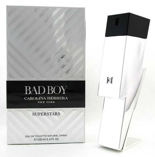 Bad Boy SUPERSTARS by Carolina Herrera 3.4 oz. EDT Spray for Men. New in Box