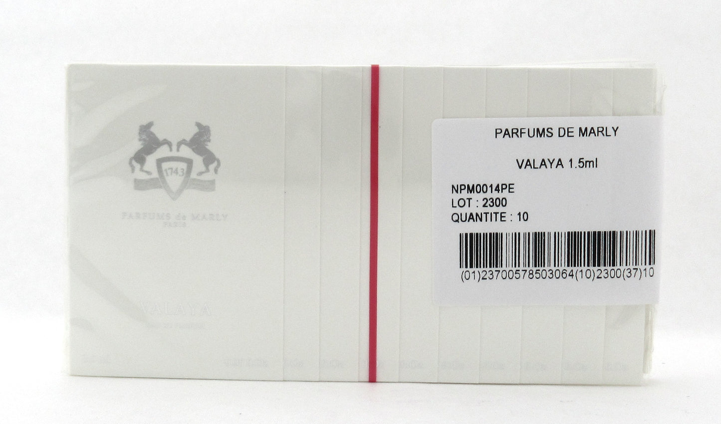 VALAYA by Parfums de Marly 1.5 ml. Eau de Parfum Vial Spray for Women. Pack of 10 pcs. Sealed.