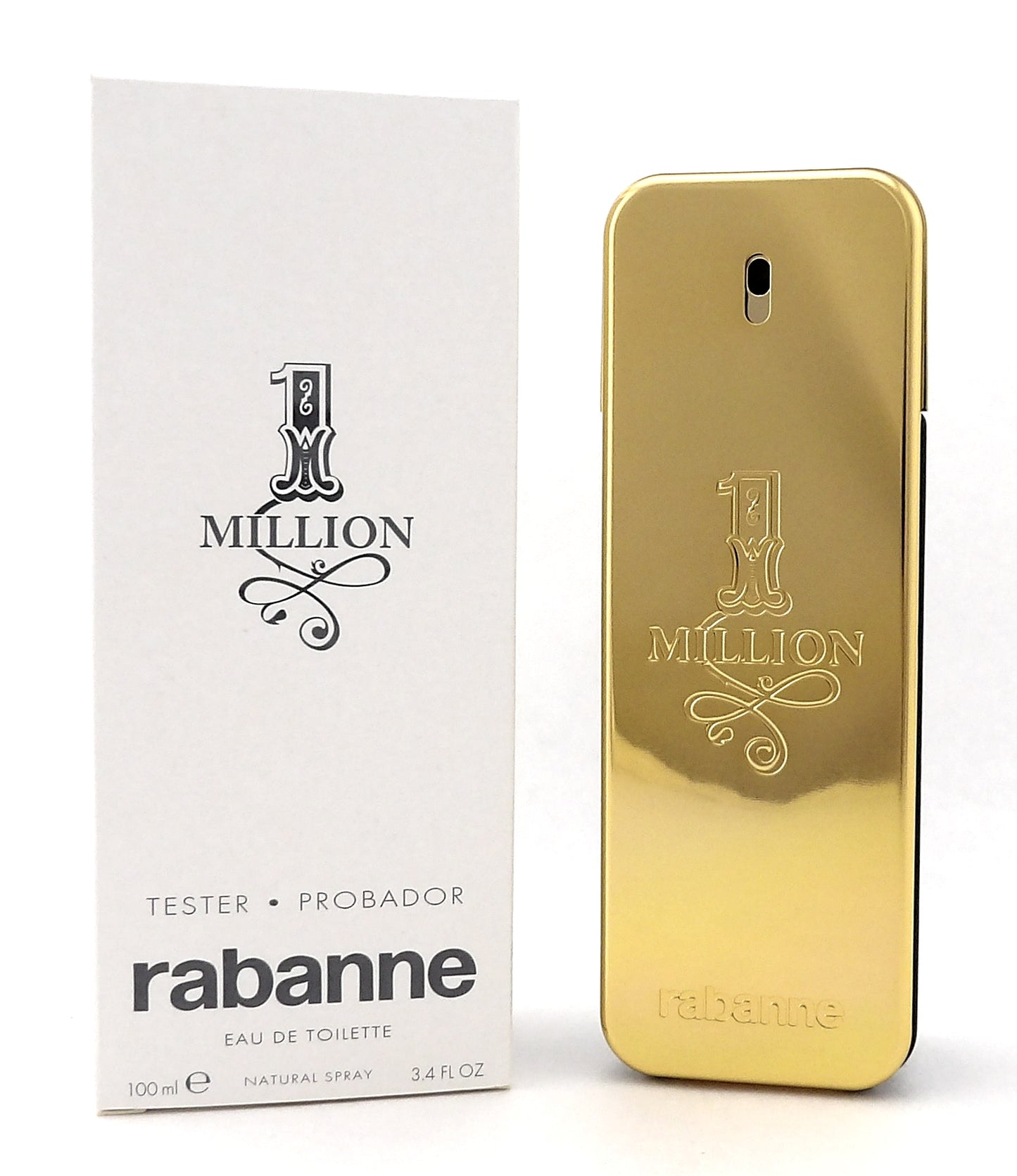 1 Million by Rabanne 3.4 oz./ 100 ml. Eau de Toilette Spray for Men. New Tester