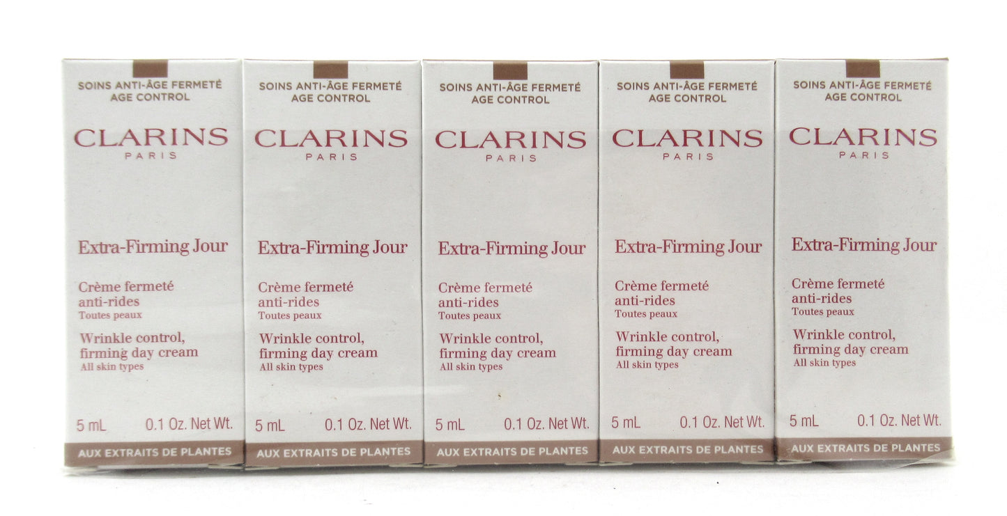 Clarins Extra Firming Day Cream All Skin Types 5 ml. Travel Mini Lot of 10 New