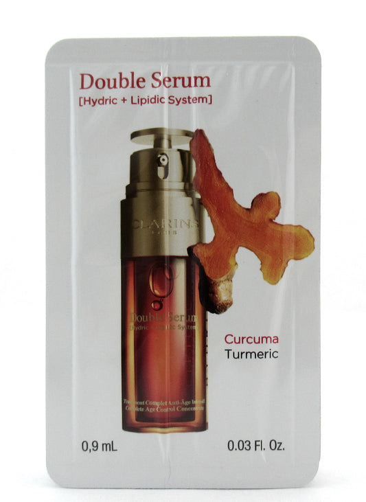 Clarins Double Serum Hydric+Lipidic System Sample Size 0.9 ml. Each Lot of 10