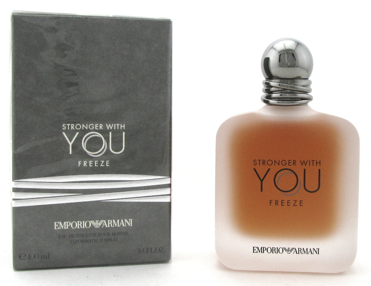 Emporio Armani Stronger With You Freeze 3.4 oz EDT Spray for Men. New Sealed Box