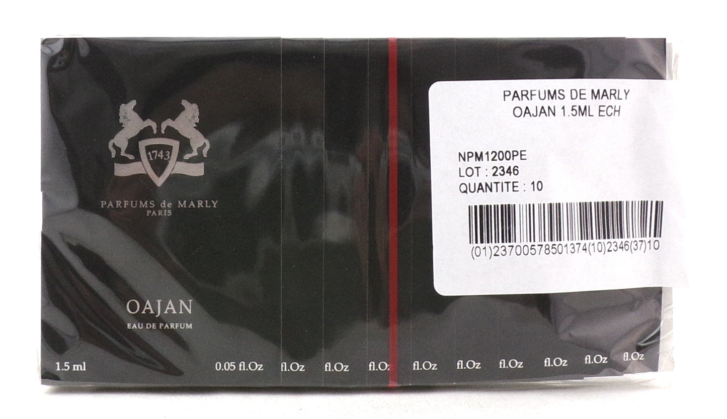 Parfums de Marly OAJAN 1.5 ml. Eau de Parfum Vial Spray for Men. Pack of 10. Sealed