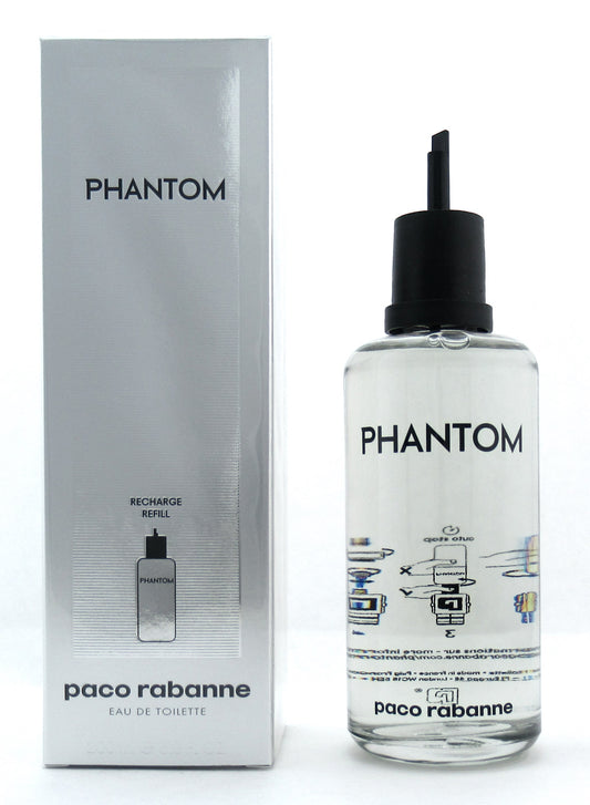 Paco Rabanne Phantom Cologne 6.8 oz. EDT Refill Splash for Men New Sealed