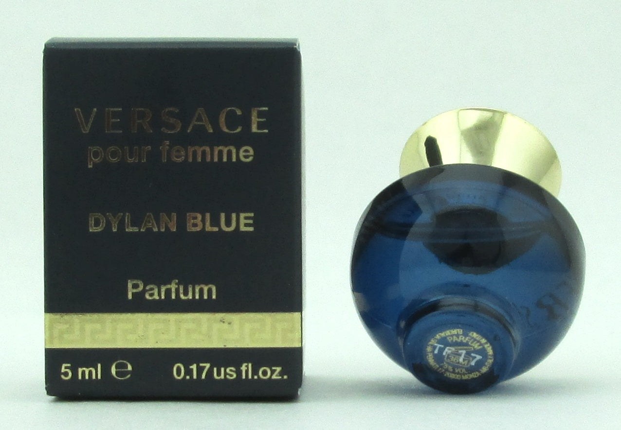 Versace Pour Femme Dylan Blue by Versace Parfum Mini Splash for Women 5 ml./ 0.17 oz. NIB