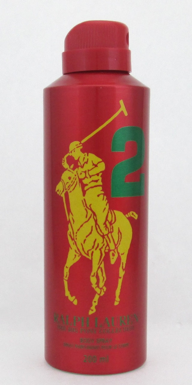 Ralph Lauren Big Pony Red # 2 Body Spray for Men 6.7 oz.*Tester