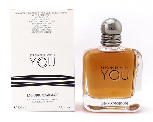 Emporio Armani Stronger With You 100 ml./ 3.4 oz. Eau de Toilette Spray for Men New Tester w/ Cap