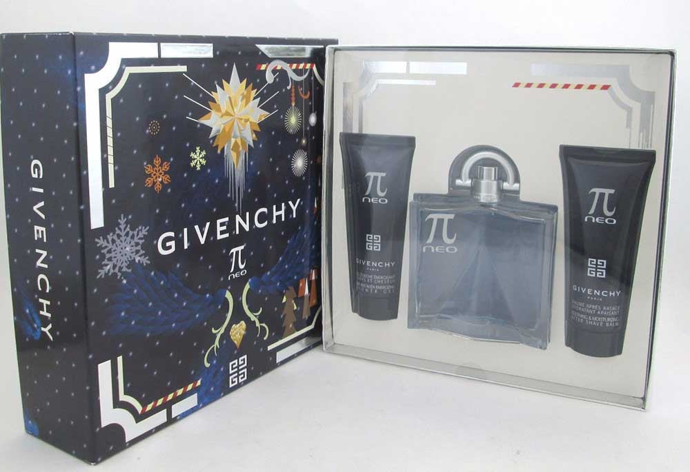 PI Neo by Givenchy for Men 3 Pc Gift Set EDT 3.3oz+2.5oz A/S/M+ShowerG