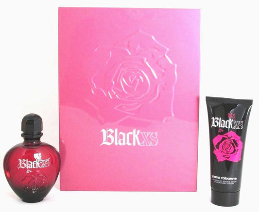 Paco Rabanne Black XS for Her 2.7 oz.EDT Spr+B/Lotion 3.4 oz.Gift Set