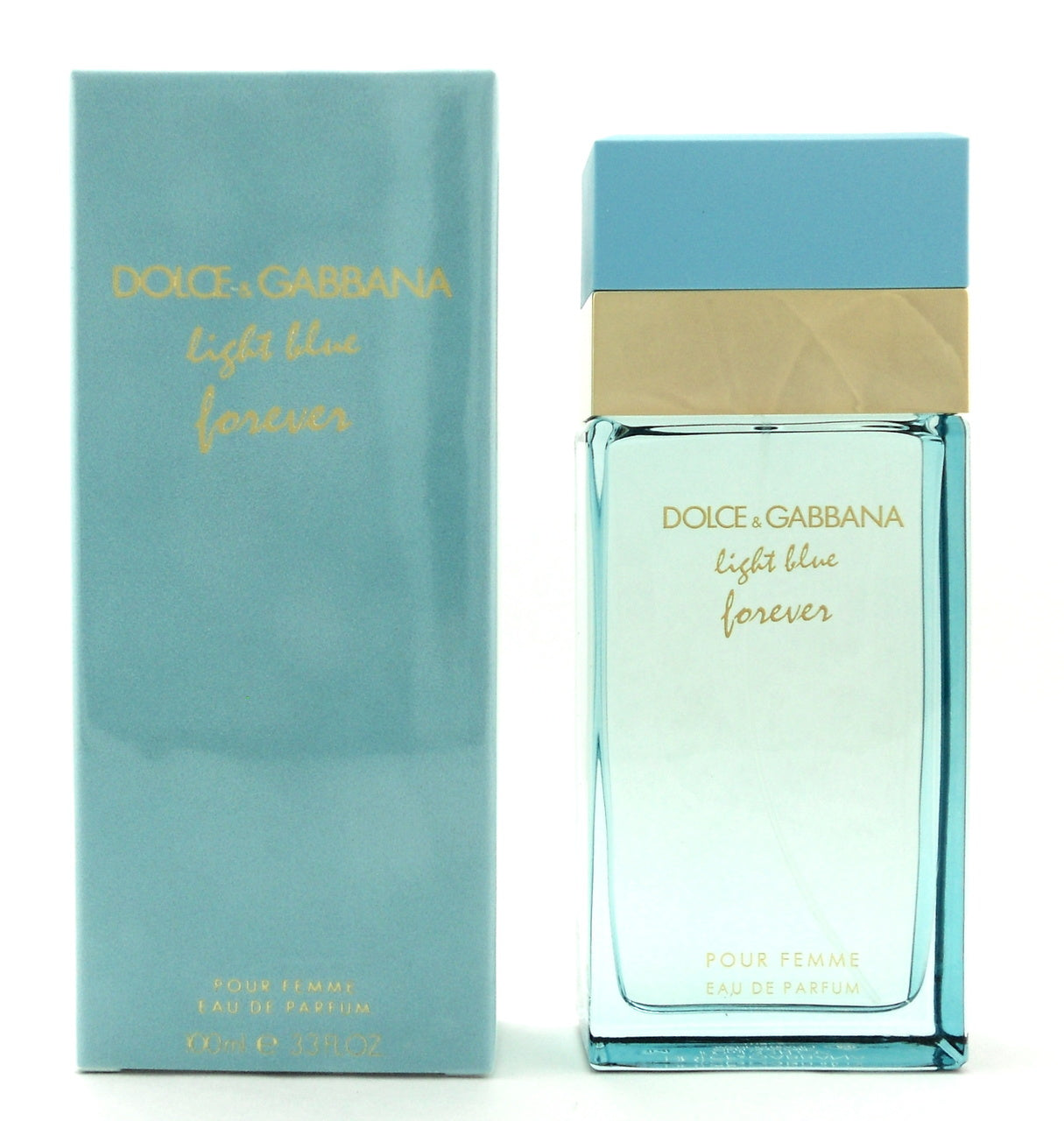 Dolce & Gabbana Light Blue Forever 3.3 oz Eau De Parfum Spray New in Sealed Box