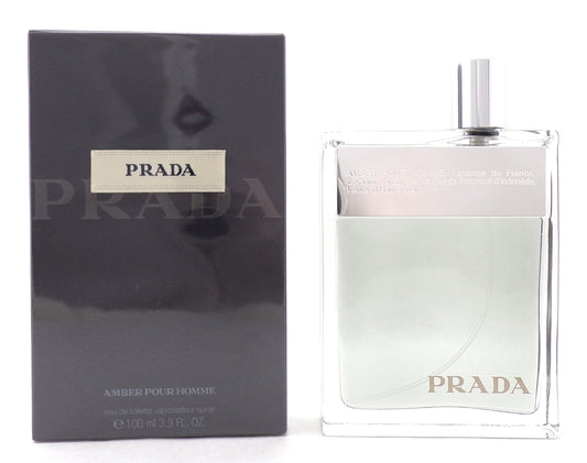 Prada AMBER POUR HOMME 3.3 oz. Eau de Toilette Spray for Men. New Sealed Box