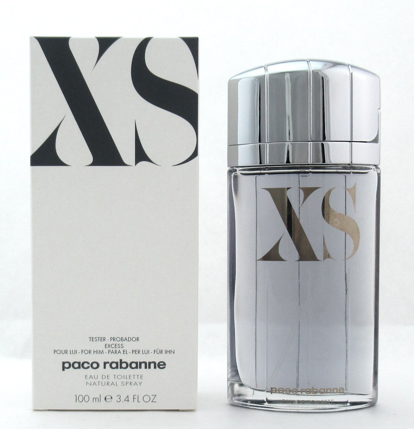 XS by Paco Rabanne Eau De Toilette Spray for Men 100 ml./ 3.4 oz. New Tester
