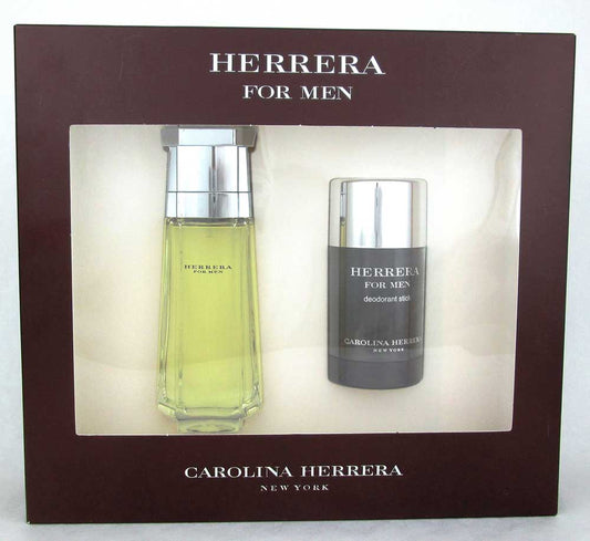 Herrera by Carolina Herrera 2Pc Gift Set Men:EDT 3.4oz.Spr+Deo 2.1oz.