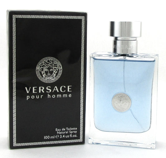 Versace Pour Homme Cologne by Versace 3.4 oz. Eau de Toilette Spray for Men. NEW
