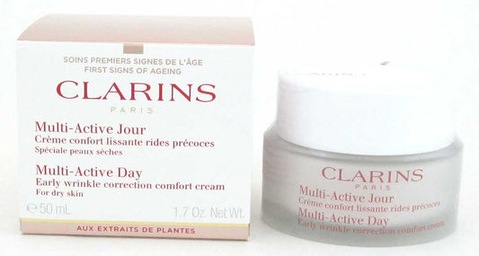 Clarins Multi Active Day Early Wrinkle Correction Cream Dry Skin 1.7oz